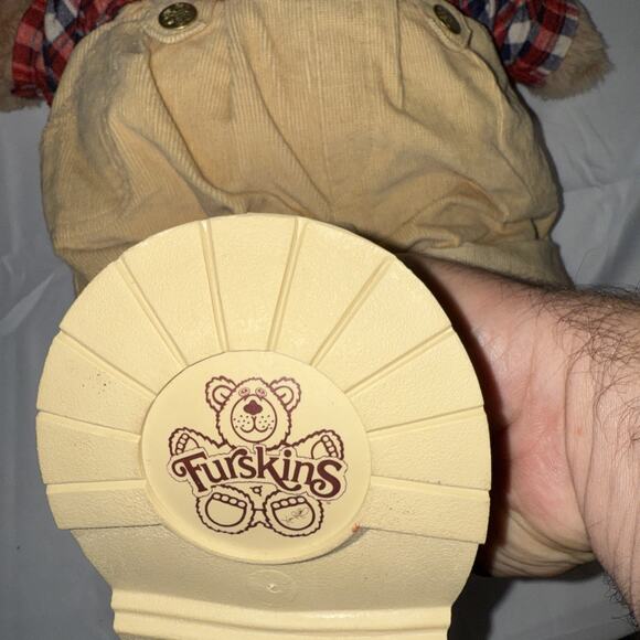 Vintage Furskins Boone Plush Bear Bee Keeper Xavier Roberts 22” 🔥🔥 - Picture 4 of 6